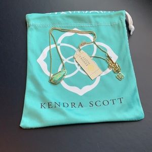 Kendra Scott Gold/Turquoise Cami necklace